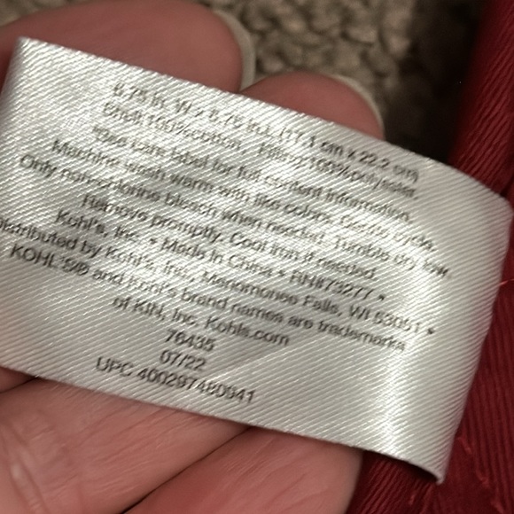 NWT-St Nicholas Square-One Pot Holder & One Oven Mitt-Snowman Themed-Maroon - Picture 7 of 9